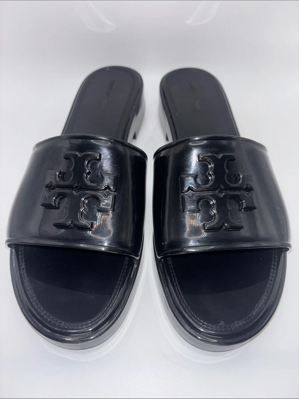 Tory Burch Jelly Black Slide Sandals